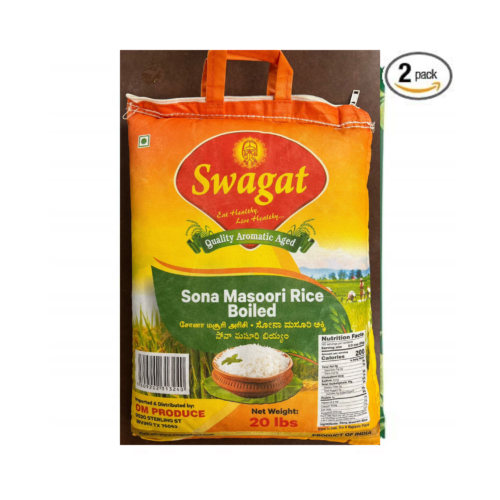 Swagat Sona Masoori Rice Boiled 20lbs (zopfo.com)