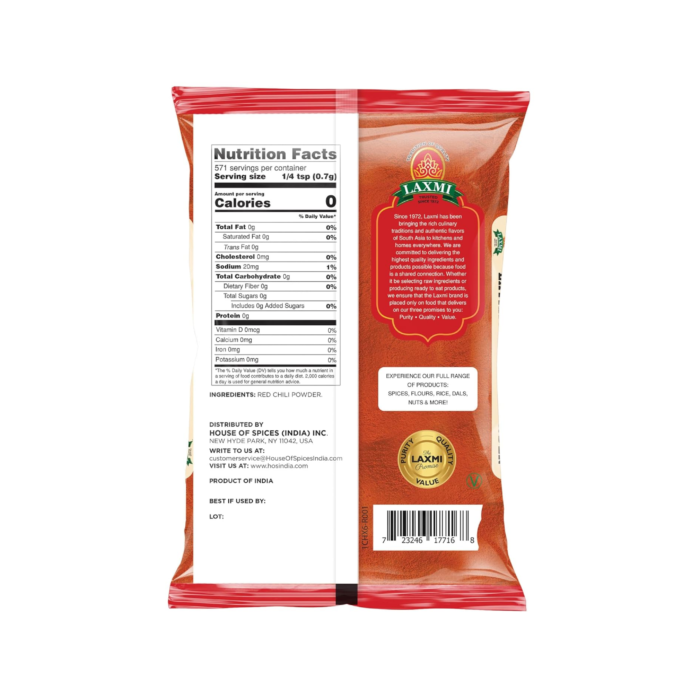 Laxmi extra hot chilli powder 400g