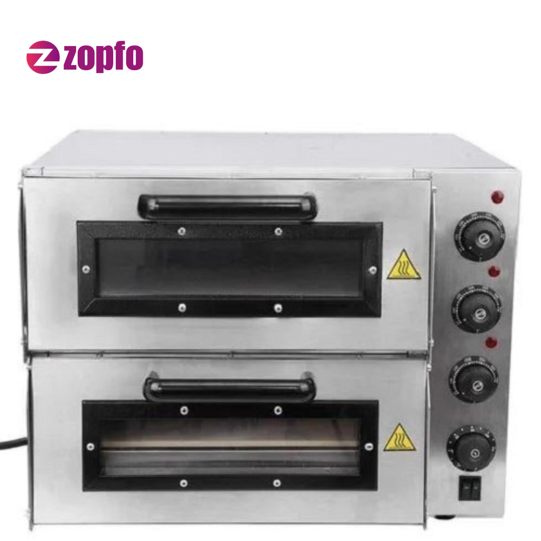 Electric Pizza Oven Double Deck 20×20 – Commercial Pizza Baking Oven - Image 3