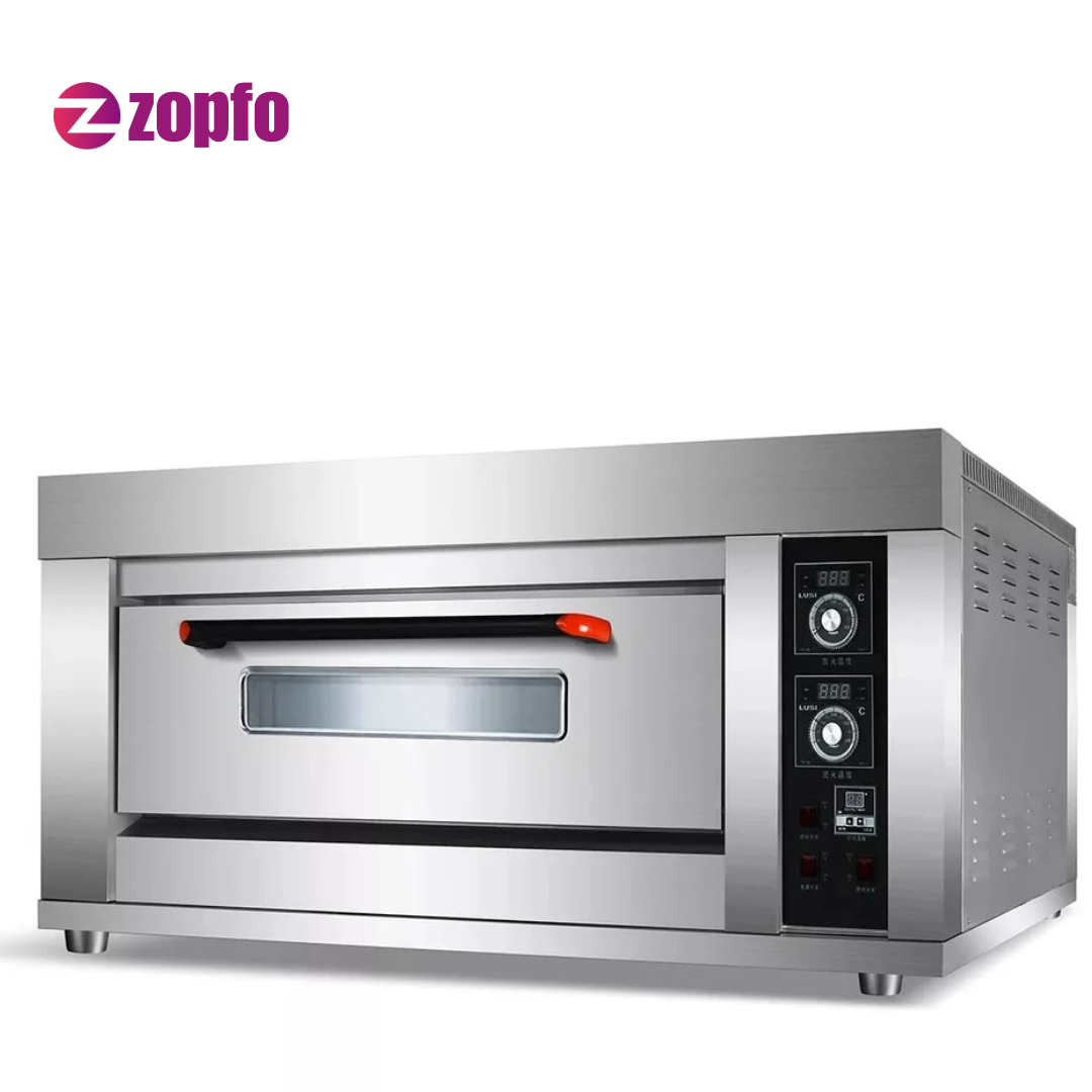 Pizza Oven With Stone 1 Deck 2 Trays – Commercial Pizza Oven