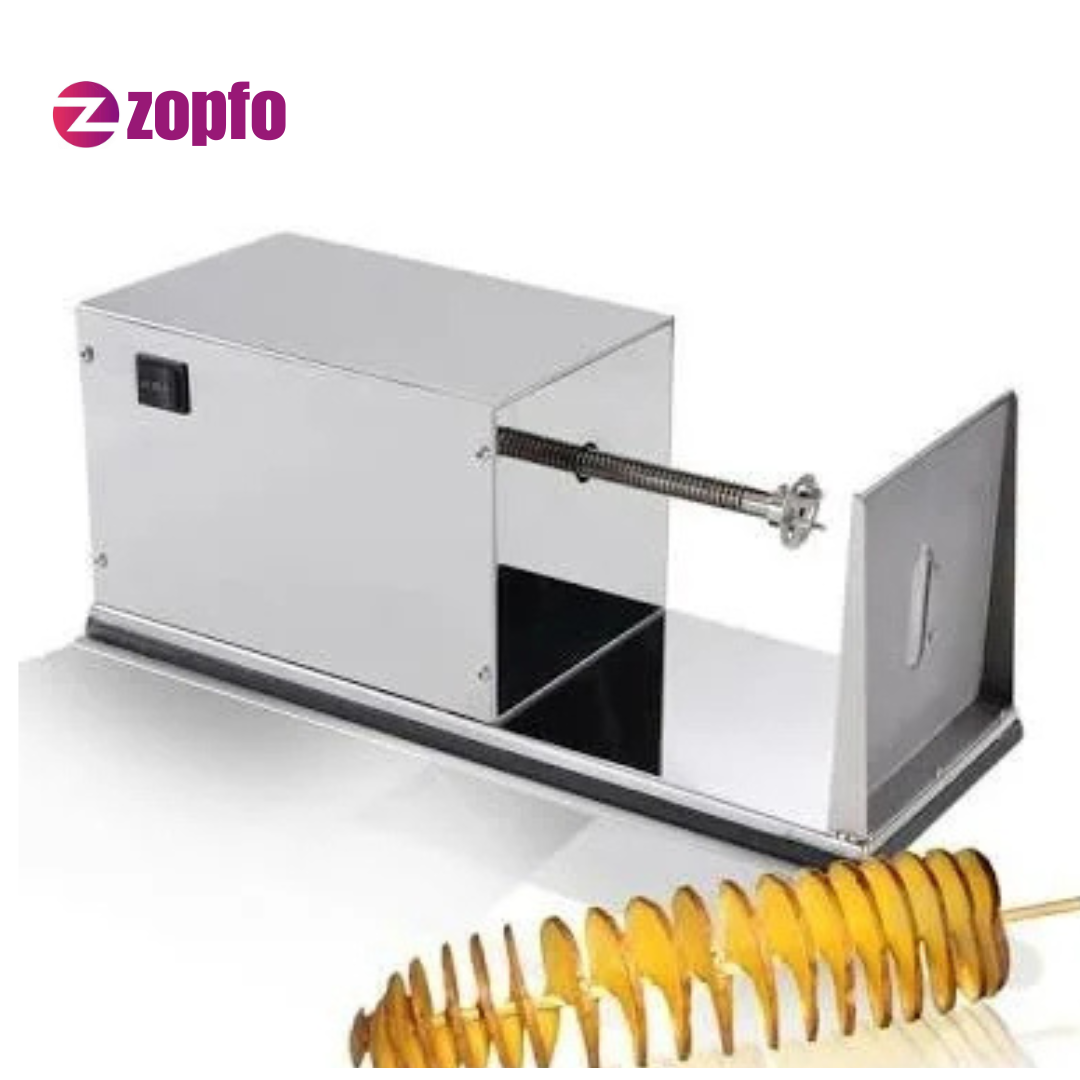 Electric Spring Potato Cutter – Commercial Potato Slicer - Image 4