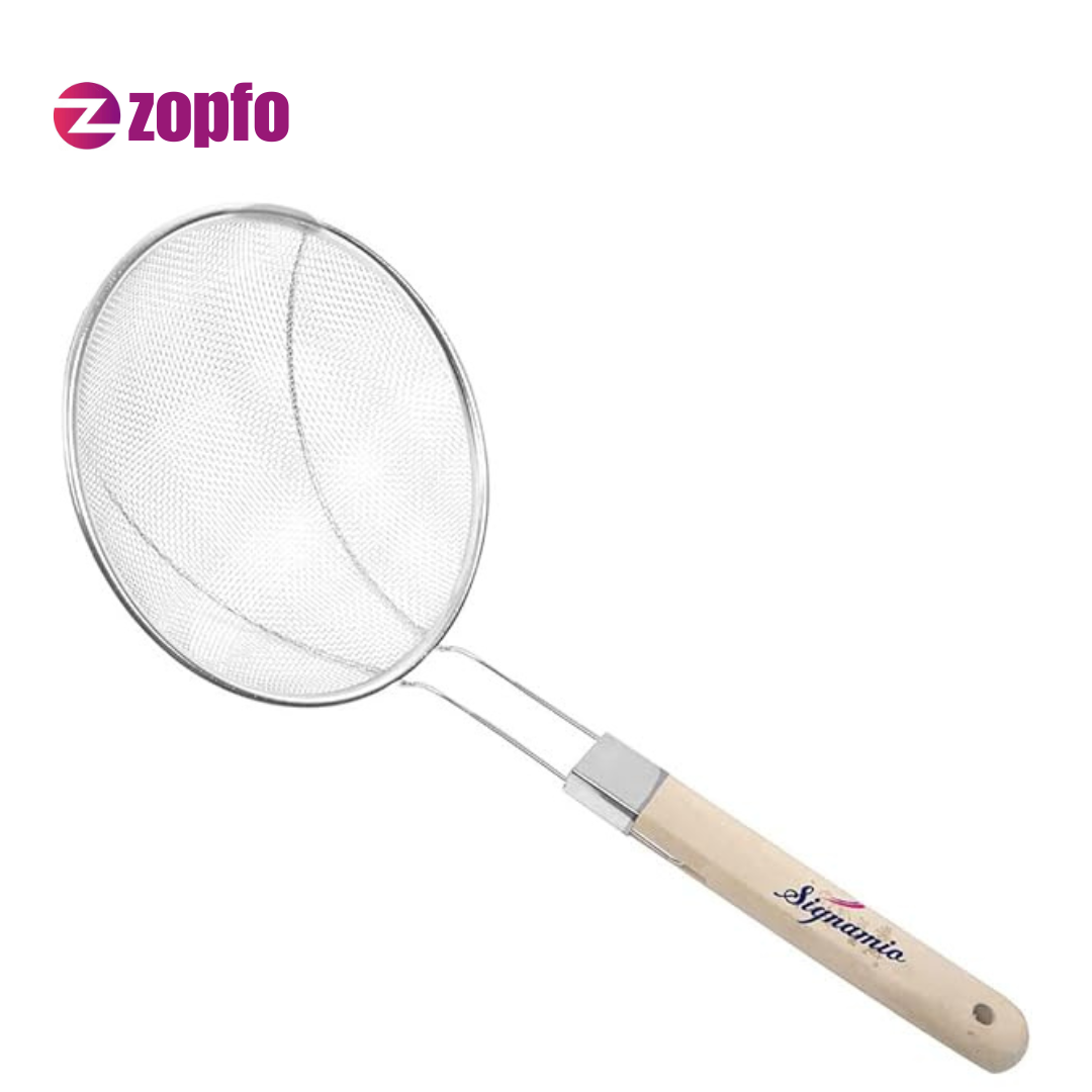 SS Handle Oil Strainer – Stainless Steel Cooking Oil Strainer - Image 3