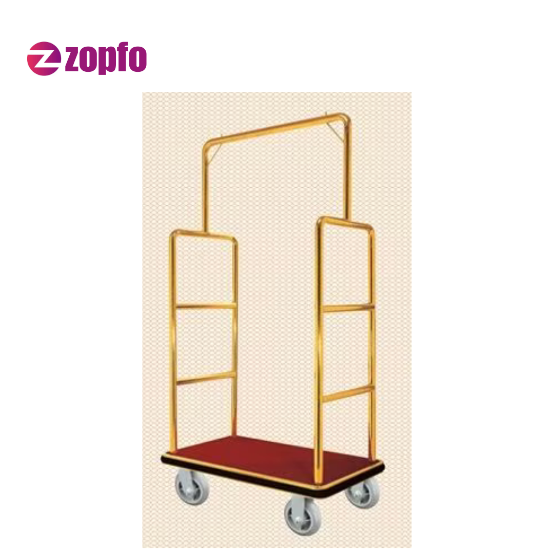 Lobby Luggage Trolley – Hotel Guest Baggage Cart - Image 5