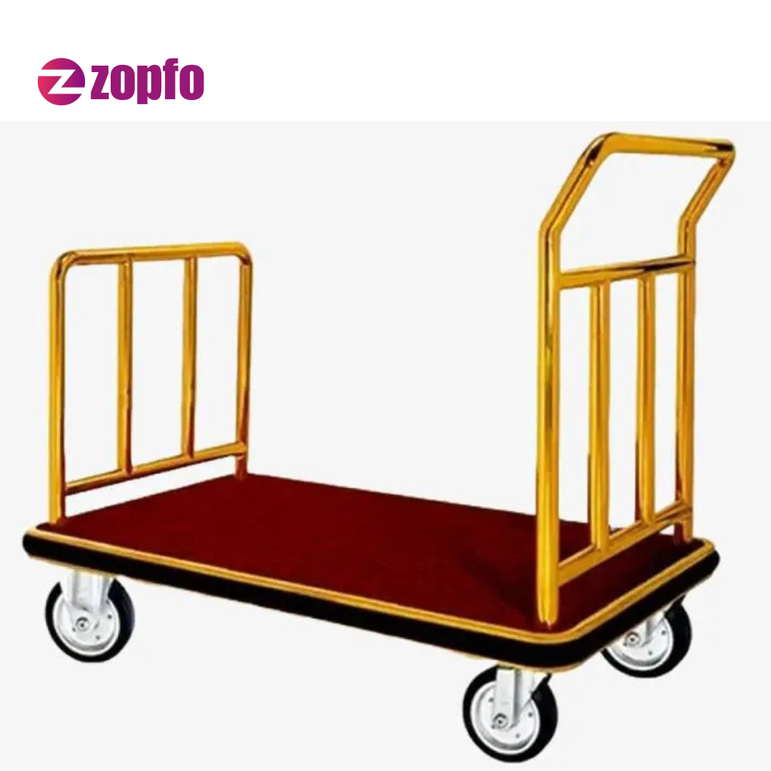 Lobby Luggage Trolley – Hotel Guest Baggage Cart - Image 4