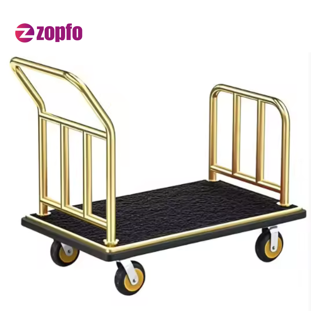 Lobby Luggage Trolley – Hotel Guest Baggage Cart - Image 3