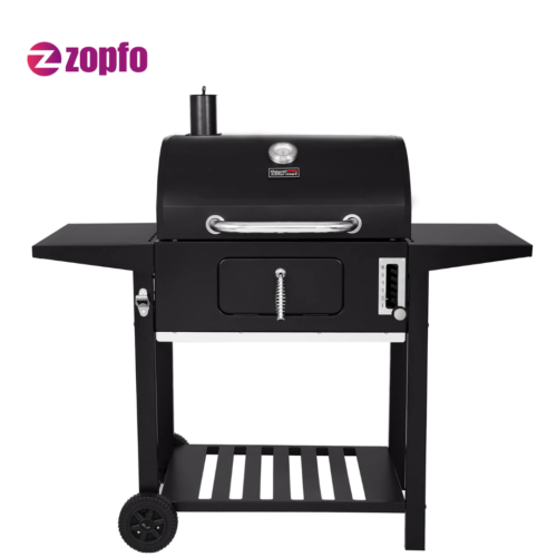 Charcoal Barbeque Grill with 2 Shelves – Outdoor BBQ Cooking Grill