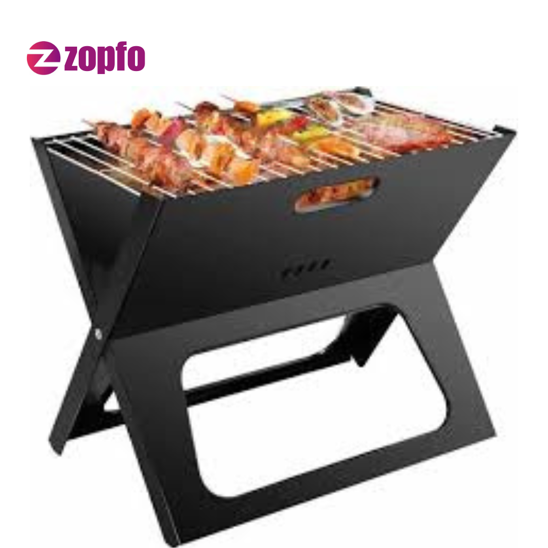Charcoal Barbeque Grill X Shape – Outdoor BBQ Grill - Image 4