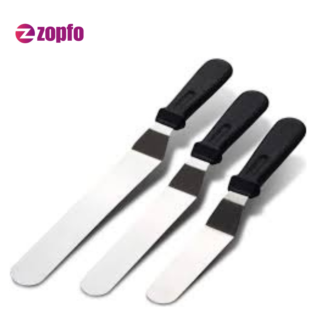 Plastic Handle Palette Knife – Stainless Steel Baking & Icing Tool