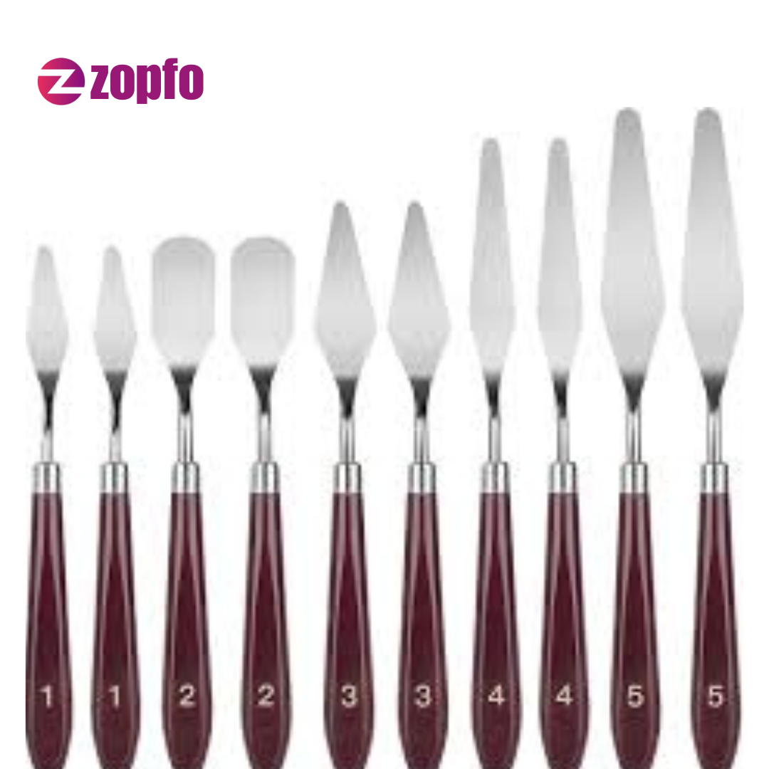 Plastic Handle Palette Knife – Stainless Steel Baking & Icing Tool - Image 6