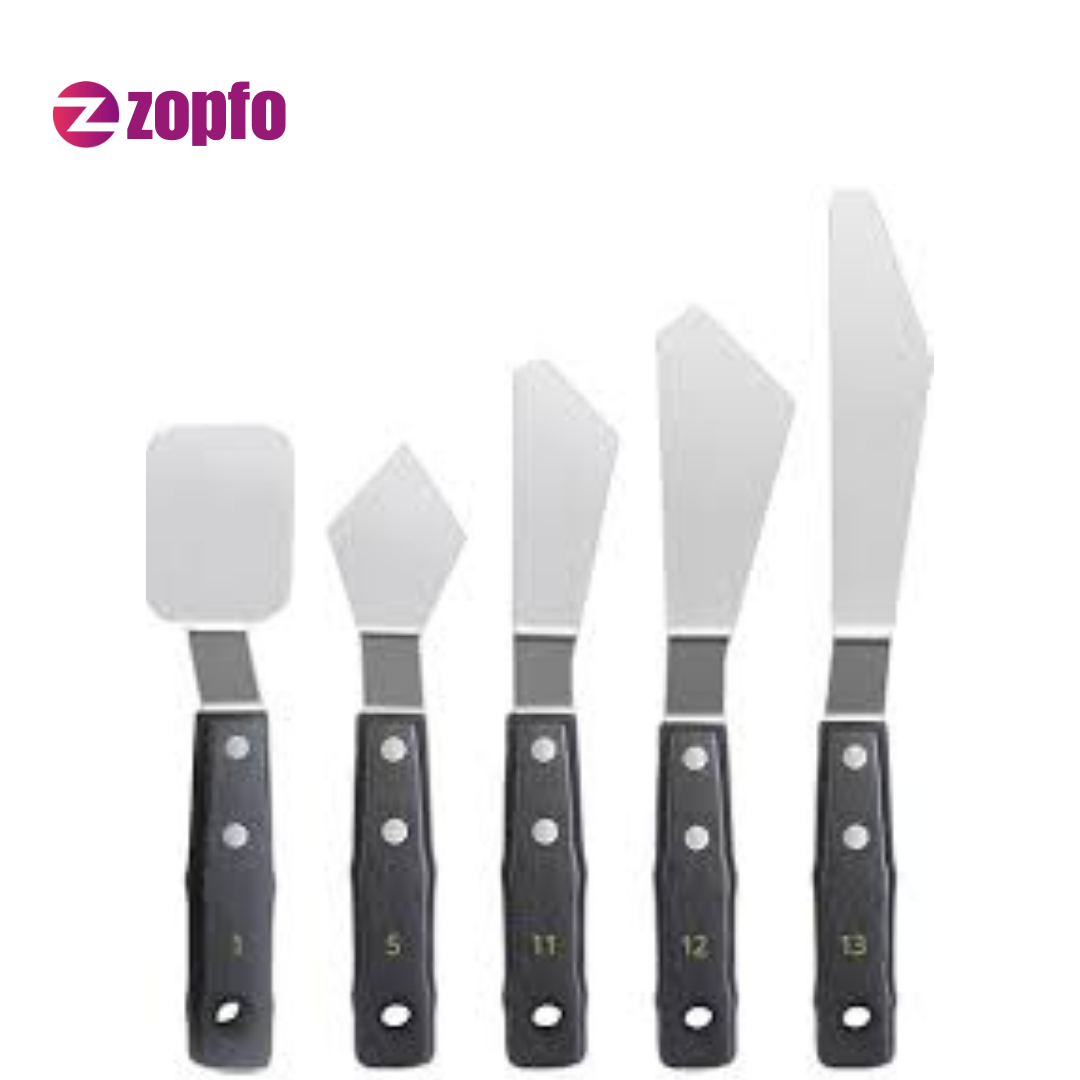Plastic Handle Palette Knife – Stainless Steel Baking & Icing Tool - Image 4