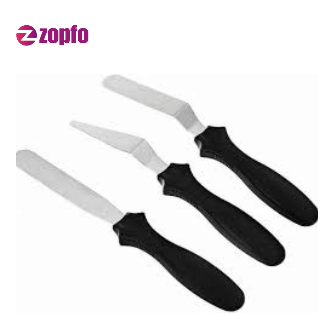 Plastic Handle Palette Knife – Stainless Steel Baking & Icing Tool - Image 3