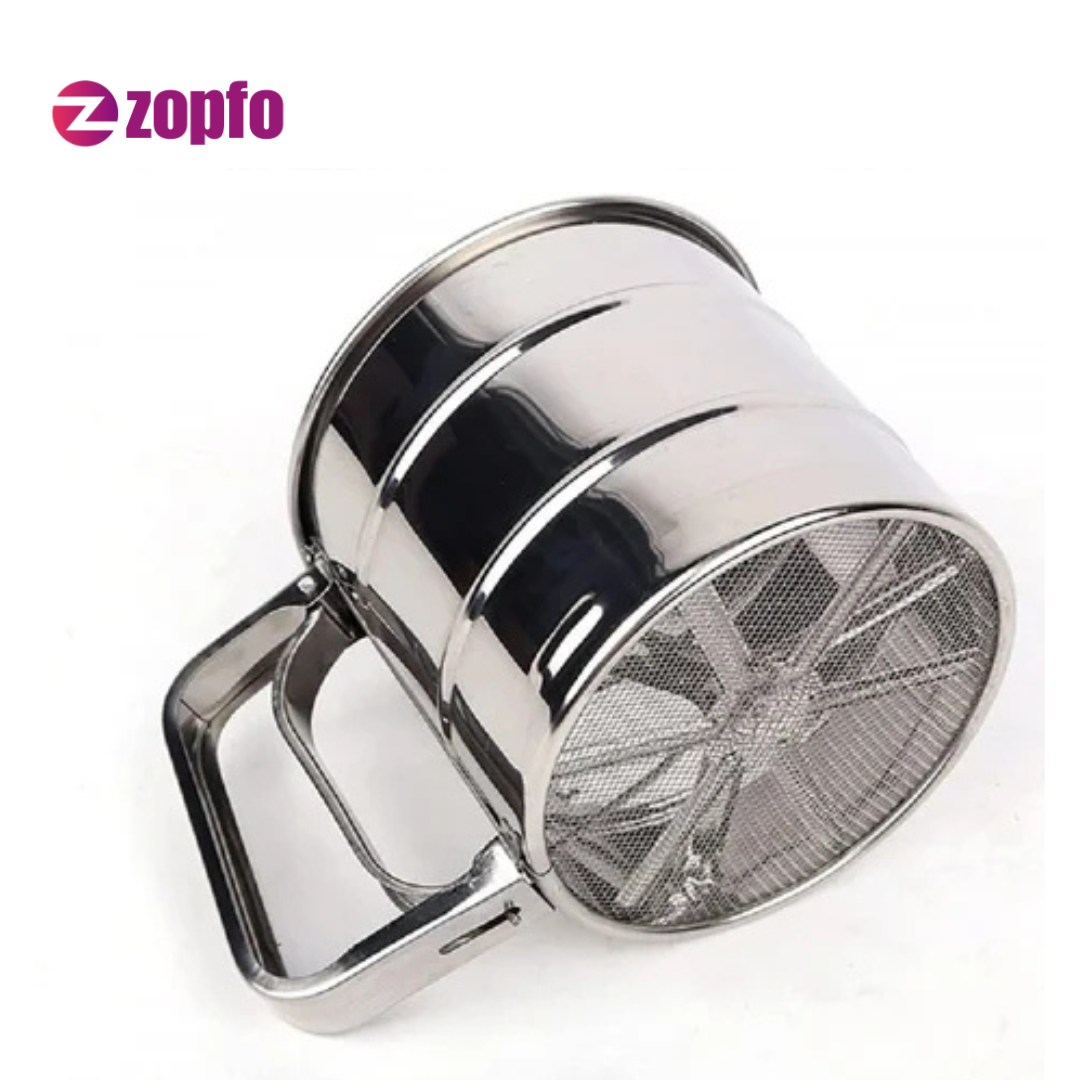 SS Flour Sifter – Stainless Steel Handheld Sieve - Image 6